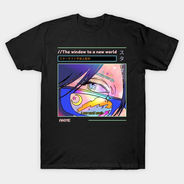 Anime the window to a new world T-Shirt by RelatableTees